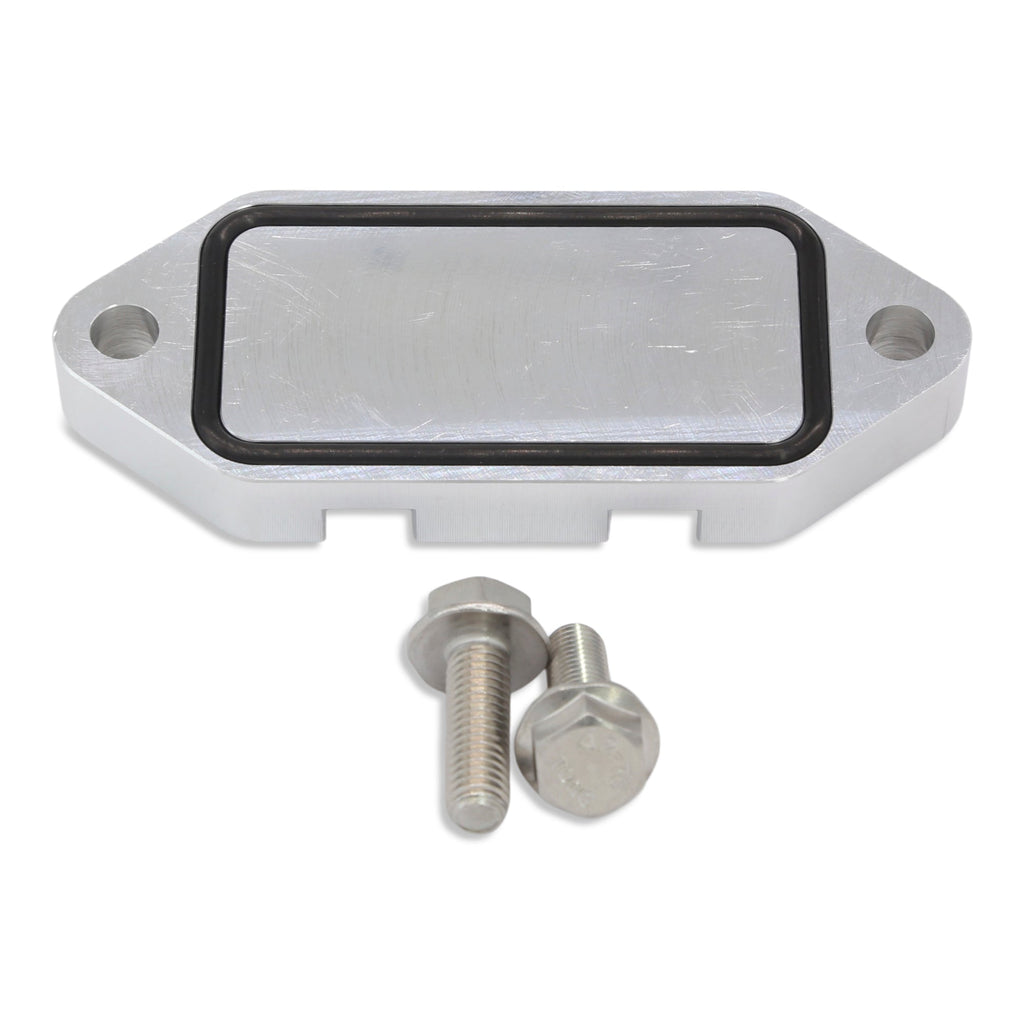 Smeding Diesel Billet Coolant Block Off Plate for 6.6L Duramax 2001-2025